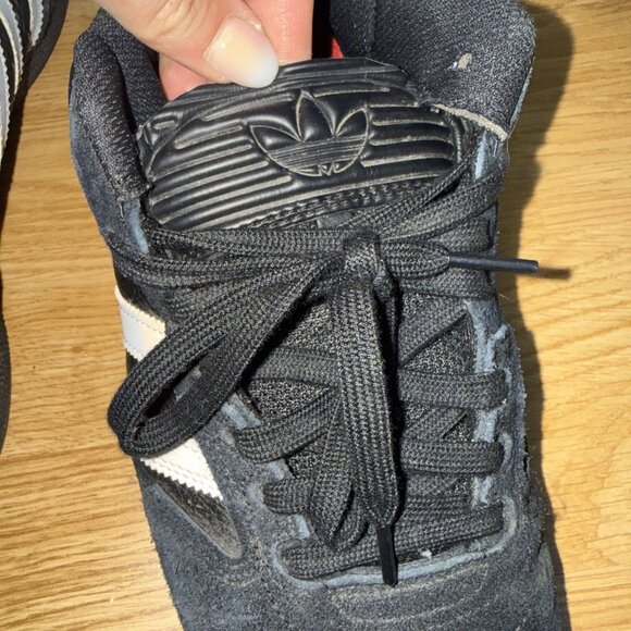 Adidas Men's Busenitz Rare Color Suede Skate Soccer Shoes Black White Red 12 - Picture 7 of 9